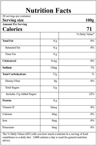 Bossen 2 kg (4.4 lb.) Original Crystal Boba in Syrup - Bubble Tea Sensation(6/Case)