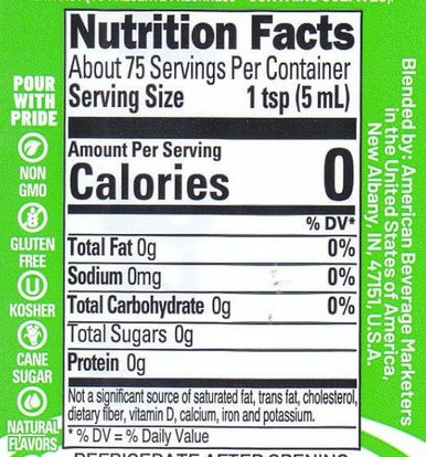 Master of Mixes 375 mL Single Pressed Lime Juice - Made with Limes (12/Case)