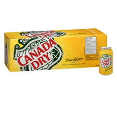 Canada Dry Tonic Water Soft Drink, Can | 355ML/Unit, 12 Units/Case