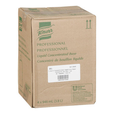 Knorr Vegetable Base, Liquid Concentrate, Gluten Free | 946ML/Unit, 4 Units/Case