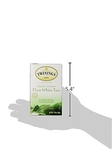 Twinings Pure White Light and Natural Flavor Tea Bags - 20/Box(6/CASE)