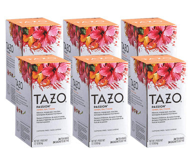Tazo Passion Vibrant and Captivating Tea Bags - 24/Box(6/CASE)