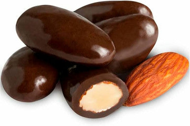 Organic Dark Chocolate Covered Almonds Bulk Size 25 lbs/11.33 kgs