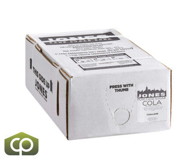 Jones Cola Syrup 3 Gallon Irresistible Sweetness of Pure Cane Sugar Bag in Box