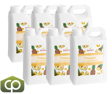 Bossen Pineapple Bubble Tea Concentrated Syrup 64 fl. oz. (1.89 L) | Made with Real(6/Case)