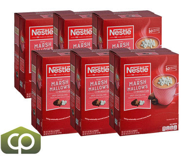 Nestle Rich Chocolate Hot Cocoa Mix with Marshmallows Packet 50 Count - 6/Case | Creamy Chocolate