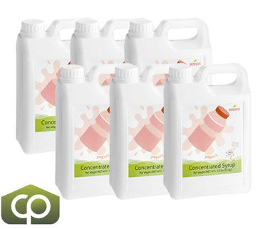 Bossen Yogurt Bubble Tea Concentrated Syrup 64 fl. oz. (1.89 L) - delightful twist Flavor(6/Case)