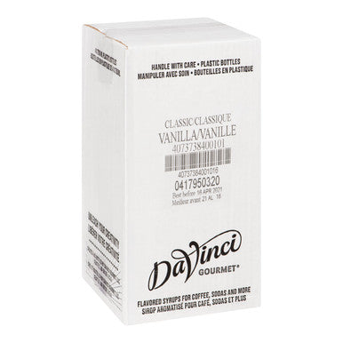 DaVinci Gourmet Classic Vanilla Flavoring Syrup | 750ML/Unit, 4 Units/Case