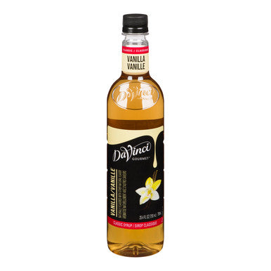 DaVinci Gourmet Classic Vanilla Flavoring Syrup | 750ML/Unit, 4 Units/Case
