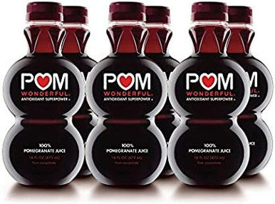 POM Wonderful Pure Pomegranate Juice | 100% Fresh, 16oz/Unit, 6 Units/Case