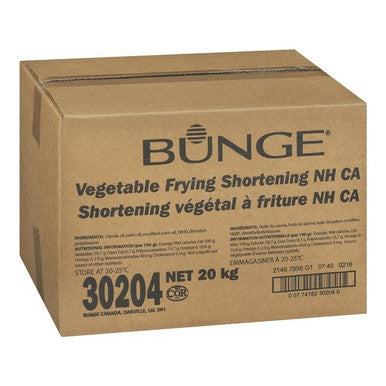 Bunge Vegetable Frying Shortening, Non Hydrogenated, Ca | 20KG/Unit, 1 Unit/Case