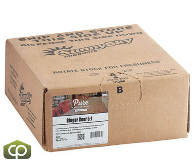 Pure Craft Beverages Refreshing Ginger Beer Syrup 2.5 Gallon Bag in Box