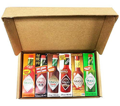 Tabasco Hot Sauce, 6 Flavor Variety Gift Pack Bundle-5oz each