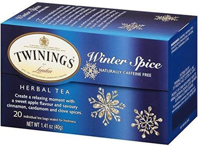 Twinings Winter Spice Herbal Seasonal Delight Tea Bags  - 20/Box(6/CASE)