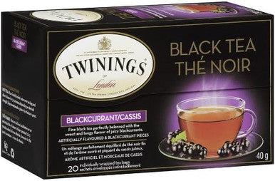 Twinings Blackcurrant Fruity Elegance Breeze Tea Bags - 20/Box(6/CASE)