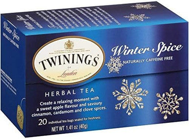 Twinings Winter Spice Herbal Seasonal Delight Tea Bags  - 20/Box(6/CASE)