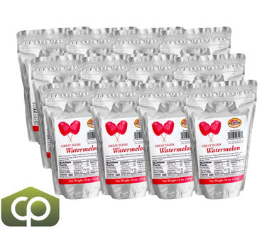 Great Western Great Floss Pink Watermelon Cotton Candy Concentrate Sugar - 1 lb. Container (12/Case)