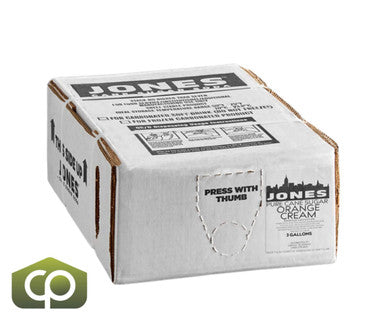 Jones Orange & Cream Soda Syrup 3 Gallon Bag in Box - Delicious Orange Flavor