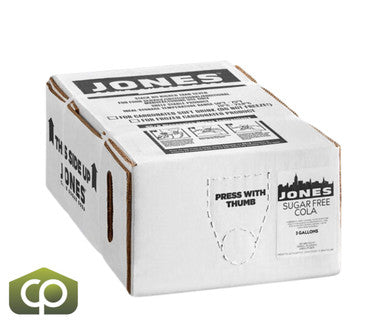 Jones Sugar-Free Cola Syrup 3 Gallon Bag in Box - Refreshing Lightness