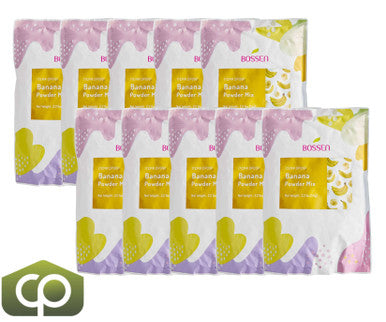 Bossen 2.2 lb. (1 kg) Bubble Tea Banana Powder Mix | Sweet Banana Flavor(10/Case)