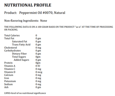 LorAnn Oils Peppermint  All-Natural Super Strength Flavor 5 Gallon Pail