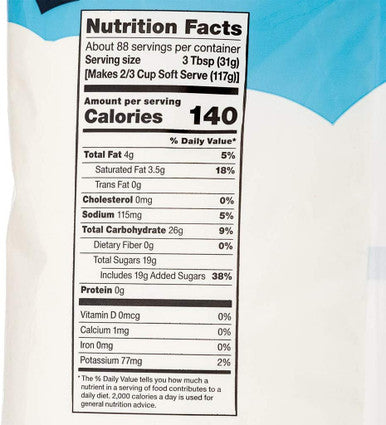 Frostline Vanilla Soft Serve Ice Cream Mix Lactose Free 6 lb | Waffle Cones 12pk & Rainbow Sprinkles