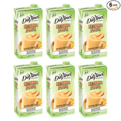 DaVinci Gourmet 64 fl. oz. Extreme Peach Real Fruit Smoothie Mix - (6/Case)