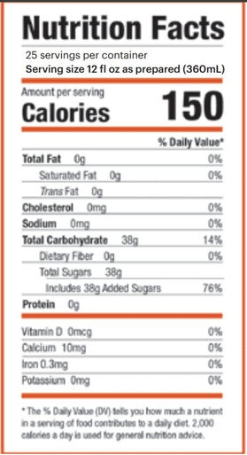 Tractor Beverage Co. Organic Blood Orange Soda Syrup 2.5 Gallon Bag in Box