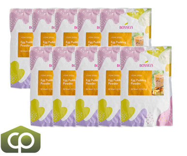 Bossen 2.2 lb. (1 kg) Egg Pudding Bubble Tea Powder Mix | Creamy Custard Flavor(10/Case)