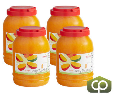 Bossen Mango Jelly Topping 8.38 lb. (3.8 kg) - 4/Case | Sweet Mango Infusion