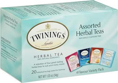 Twinings Assorted Herbal Versatile Brewing Tea Bags - 20/Box(6/CASE)