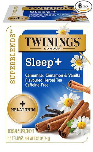 Twinings Superblends Sleep Chamomile, Cinnamon & Vanilla Tea- 16/Box(6/CASE)