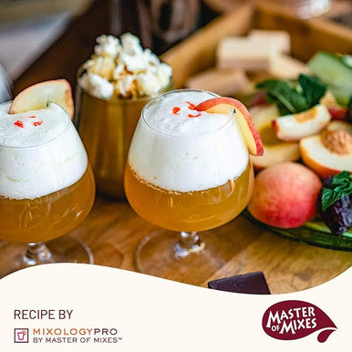 Master of Mixes 375 mL Peach Syrup - Rich Flavor from Pureed Peaches (12/Case)