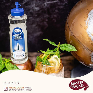 Master of Mixes Simple Syrup Lite 375 mL - Sweet Tast (12/Case)