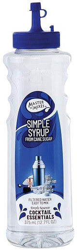 Master of Mixes Simple Syrup Lite 375 mL - Sweet Tast (12/Case)