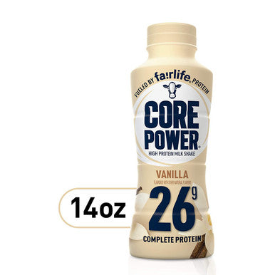Core Power Fairlife High Protein Vanilla Milk 14oz (12-Pack)