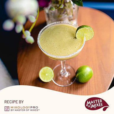 Master of Mixes 375 mL Sweetened Lime Juice - Tart, Fresh Lime Flavor (12/Case)