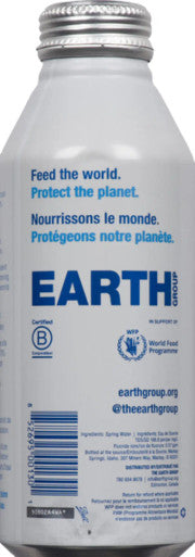 Earth Water Spring Water, Aluminium Bottle | 473ML/Unit, 24 Units/Case