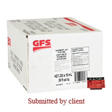 Gordon Choice GFS Pure Raspberry Jam, Portion | 16ML/Unit, 200 Units/Case