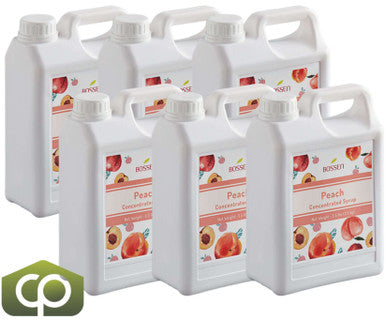 Bossen Peach Bubble Tea Concentrated Syrup 1.9 kg (64 fl. oz.) - Juicy Sweetness(6/Case)