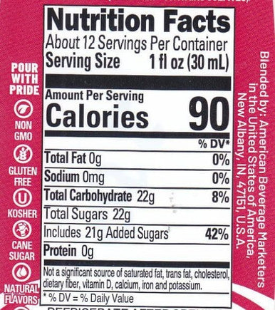 Master of Mixes 375 mL Grenadine Syrup - Authentic Pomegranate Flavor (12/Case)