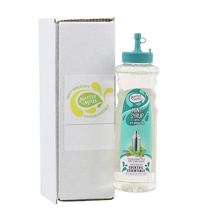 Master of Mixes 375 mL Premium Mint Syrup Refreshing Spearmint Flavor (12/Case)