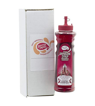 Master of Mixes 375 mL Grenadine Syrup - Authentic Pomegranate Flavor (12/Case)