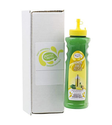 Master of Mixes 375 mL Single Pressed Lemon Juice - Preserves Fresh (12/Case)