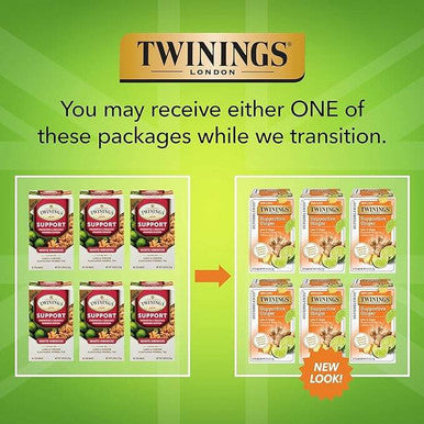 Twinings White Hibiscus, Lime & Ginger Wellness Blend - 18/Box