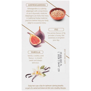 Twinings Calm Adaptogens Fig & Vanilla Herbal  Tea Bags - 18/Box (6/CASE)