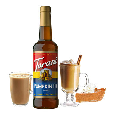 Torani Syrup, Pumpkin Pie Syrup 25.4 Ounces + Pumps (Pack of 4)