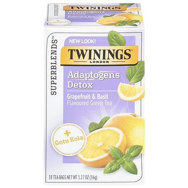 Twinings Detox Adaptogens, Grapefruit & Basil tea - 18/Box(6/CASE)