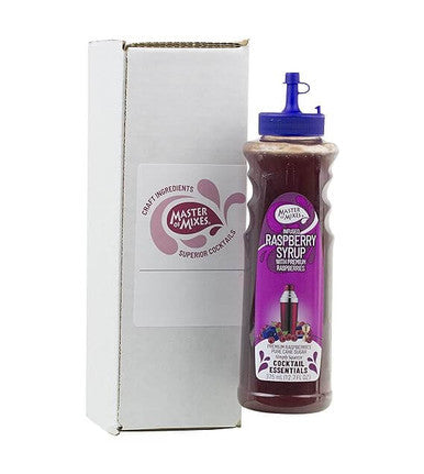 Master of Mixes 375 mL Raspberry Syrup - Rich Juicy Flavor (12/Case)
