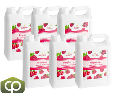 Bossen Raspberry Concentrated Bubble Tea Syrup 64 fl. oz. (1.89 L) | Real Raspberry(6/Case)